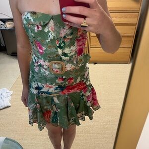 HERMANT AND NANDITA green strapless dress!